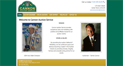 Desktop Screenshot of cannonauction.com