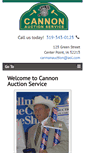 Mobile Screenshot of cannonauction.com